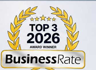 BusinessRate Top 3 of 2026 Award Winner badge