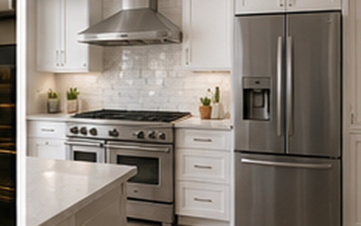 A modern kitchen with a matched set of reliable appliances
